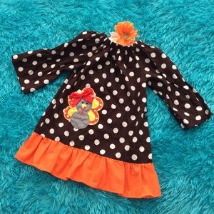 Thanksgiving Dress toddler size S / 2T
